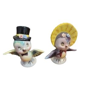 Vintage Anthropomorphic Blue Bird Salt & Pepper Shakers
Could Be Antique Retro